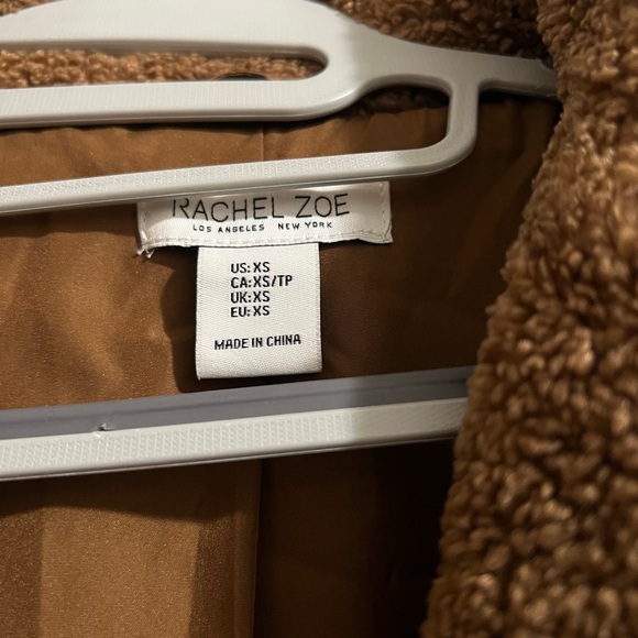 Rachel Zoe Warm Tan Teddy Jacket - Picture 2 of 3